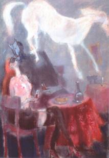 ''Spotkania'' - pastel - 70x50 - 1998 r.